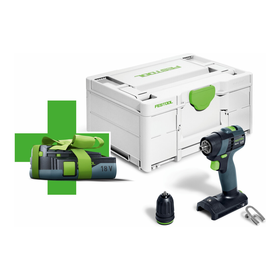 Festool Perceuse-visseuse sans fil TXS 18-Basic-3,0 (action batterie gratuite)