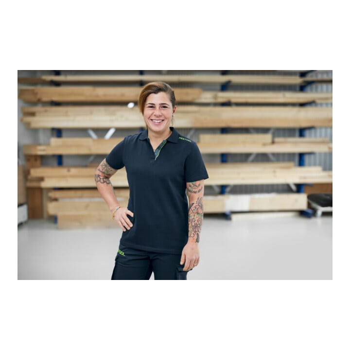 Festool polo bleu foncé dames POL-LAD-FT1-L