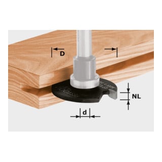 Festool Scheibennutfräser HW D40 x 2,5 mm (ohne Spindel und Kugellager)