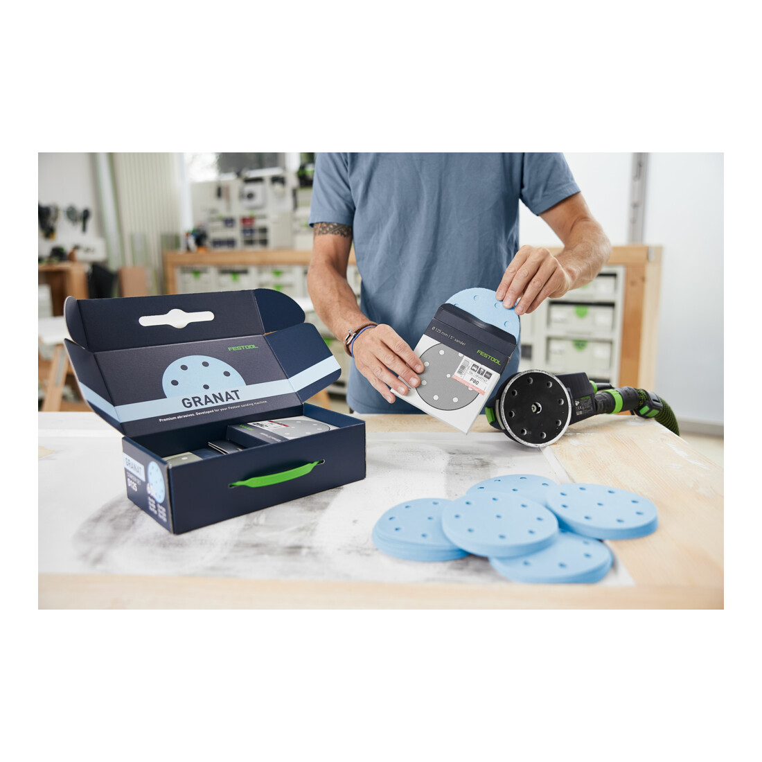 Festool Schleifmittel Granat D125 GR-Set