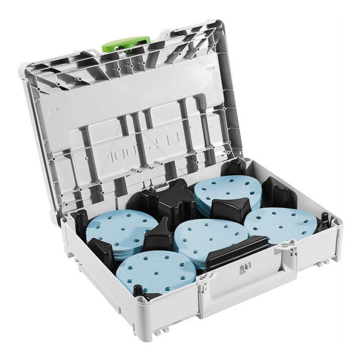 Set Festool Schleifmittel-Systainer³ SYS-STF D125 GR-Set Granat + Festool Schleifmittel-Systainer³ SYS-STF D90/V93 GR-Set Granat