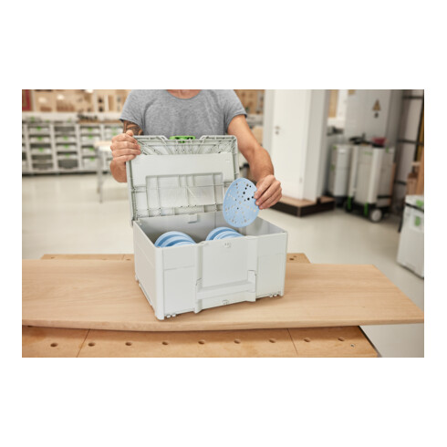 Festool Schleifmittel-Systainer³ SYS-STF D150 GR-Set Granat