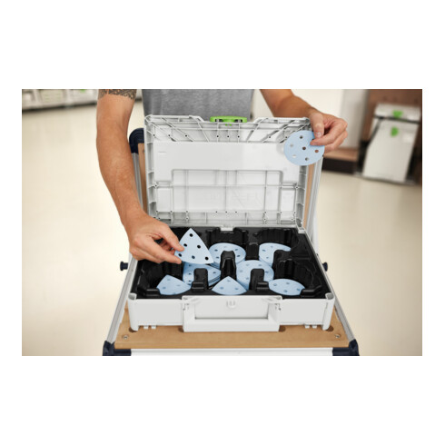 Festool Schleifmittel-Systainer³ SYS-STF D90/V93 GR-Set Granat