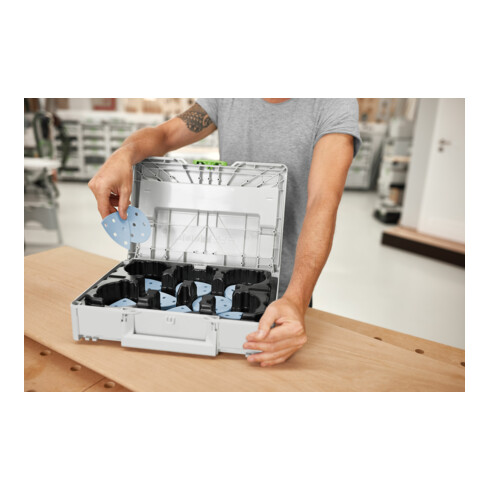 Festool Schleifmittel-Systainer³ SYS-STF D90/V93 GR-Set Granat