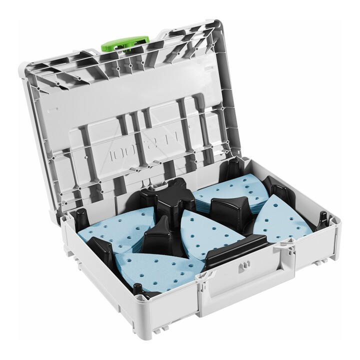 Set Festool Deltaschleifer DTS 400 REQ-Plus + Festool Schleifmittel-Systainer³ SYS-STF DELTA GR-Set Granat