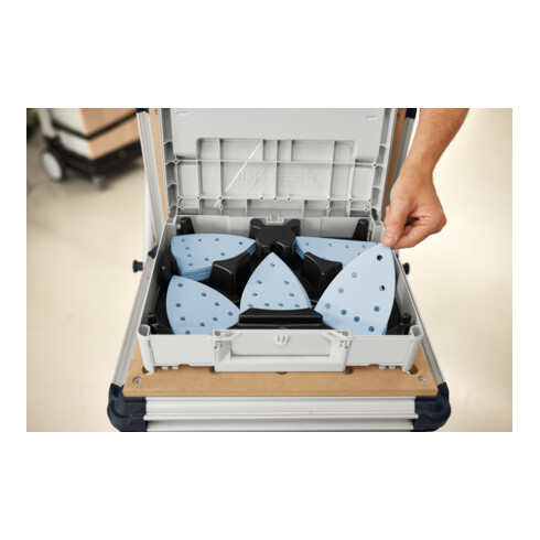 Festool Schleifmittel-Systainer³ SYS-STF DELTA GR-Set Granat