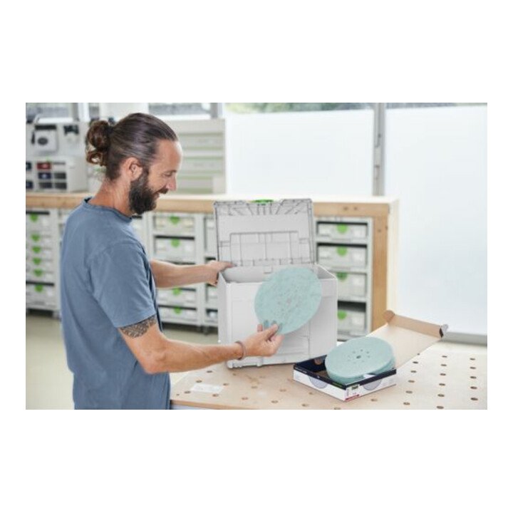 Festool Schleifmittel-Systainer³ Granat Net D225 GR NET SYS