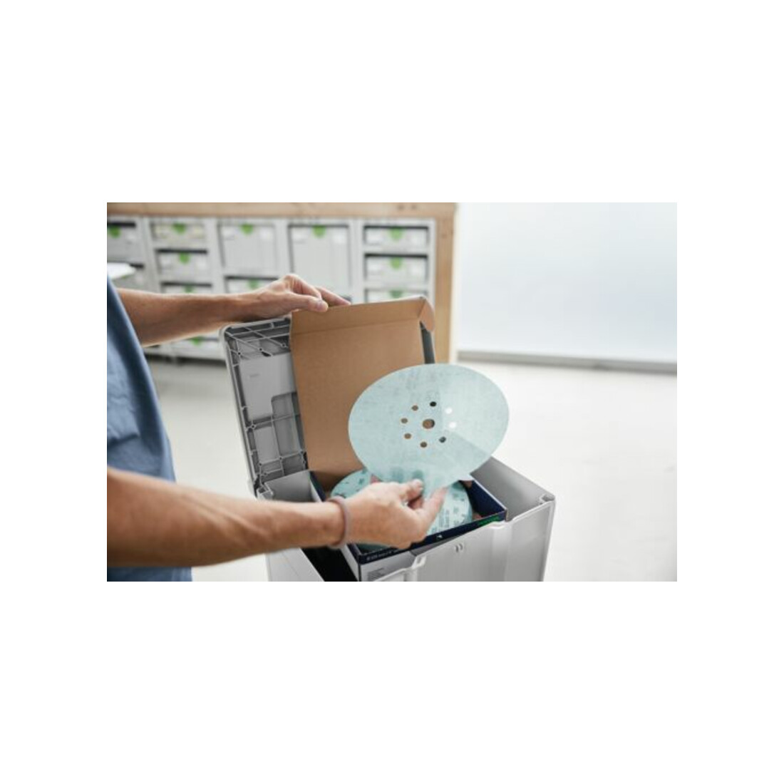 Festool Schleifmittel-Systainer³ Granat Net D225 GR NET SYS