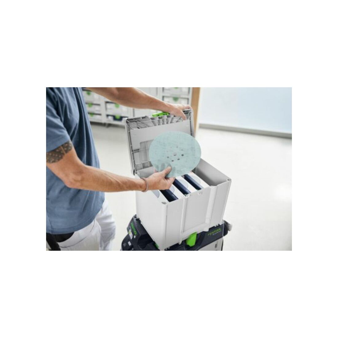 Festool Schleifmittel-Systainer³ Granat Net D225 GR NET SYS