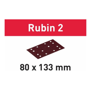 Festool Schleifstreifen STF 80X133 P80 RU2/10 Rubin 2