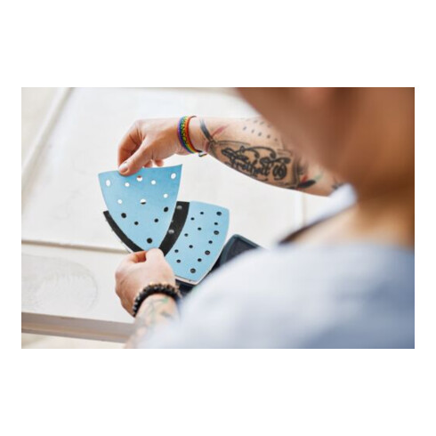 Festool Schuurvel SF Granat Delta 145 x 195 mm voor plamuur, vulmiddel, lakken (speciaal VOC-lakken en harde ondergronden)