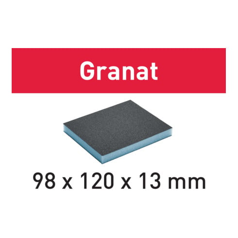 Festool Schuurspons 98x120x13 800 GR/6 Granat
