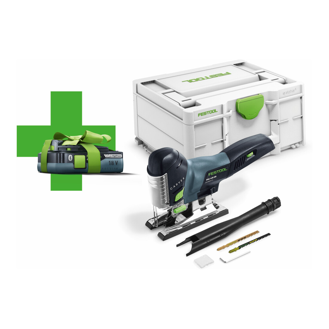 Festool Sega a gattuccio a batteria PSC 420 EB-Basic-4,0 CARVEX (Batteria omaggio)