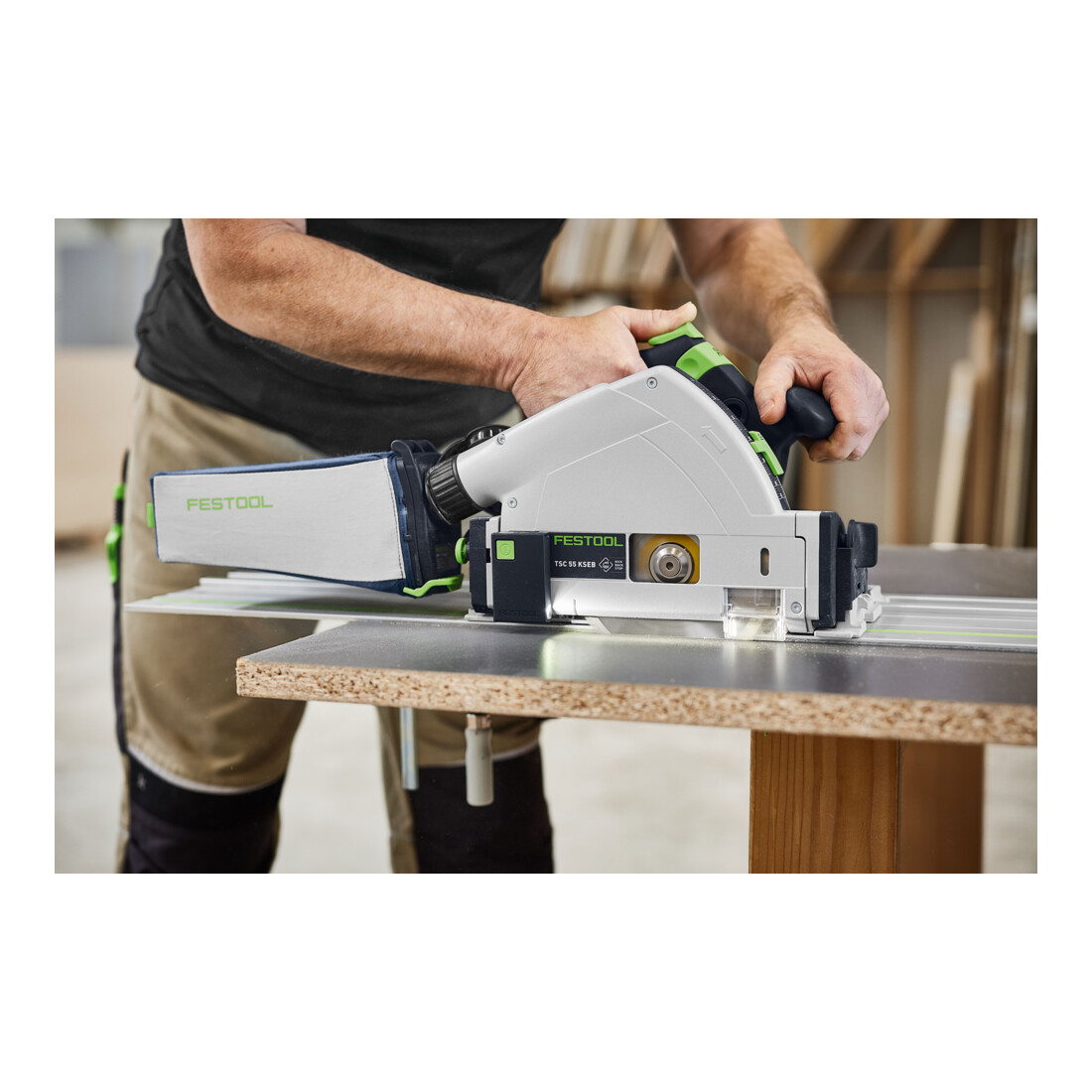Festool Sega a immersione a batteria TSC 55 KSEB-Basic