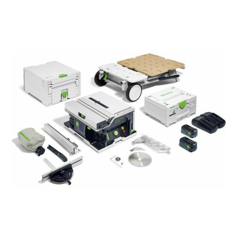 Festool Sega circolare da banco a batteria CSC SYS 50 EBI-Set