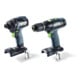 Festool Set de visseuse et perceuse TID 18 Basic-Set T18