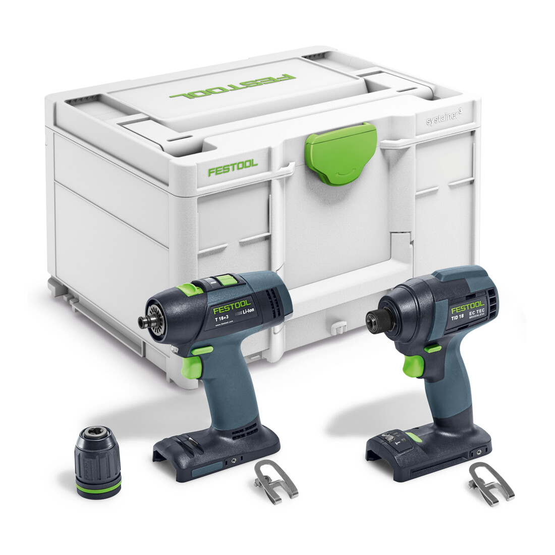 Festool Set de visseuse et perceuse TID 18 Basic-Set T18