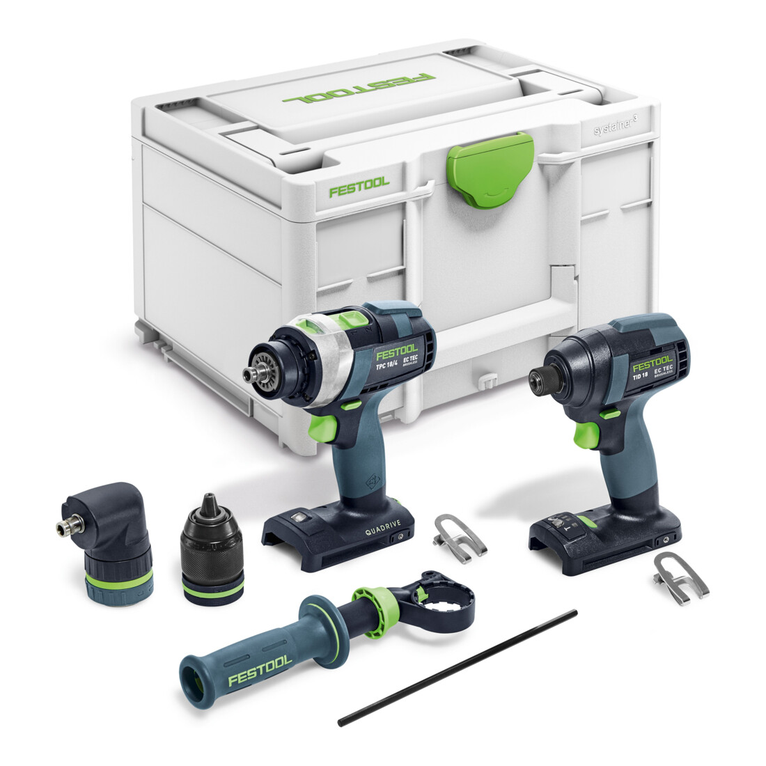Festool Set de visseuse et perceuse TID 18 Basic-Set TPC 18/4