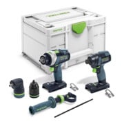 Festool Set de visseuse et perceuse TID 18 Basic-Set TPC 18/4-5