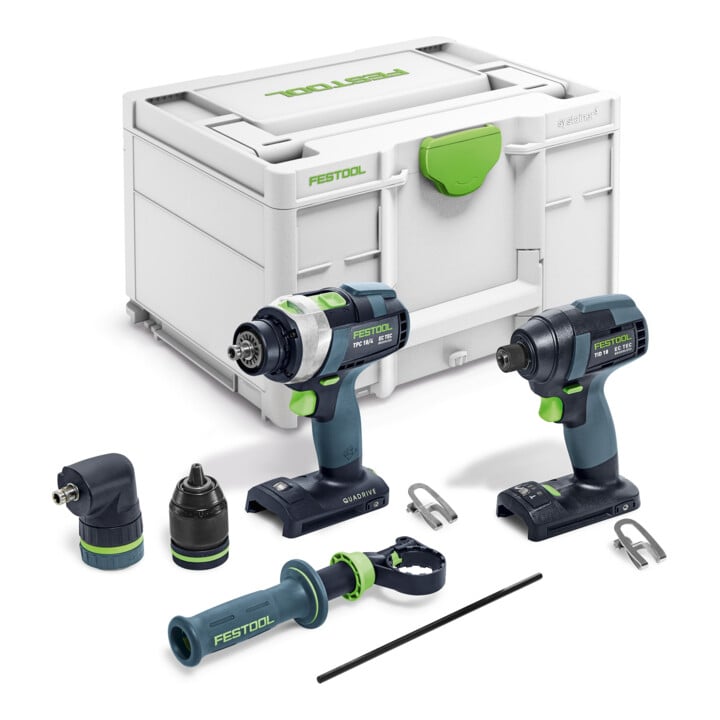 Festool Set de visseuse et perceuse TID 18 Basic-Set TPC 18/4