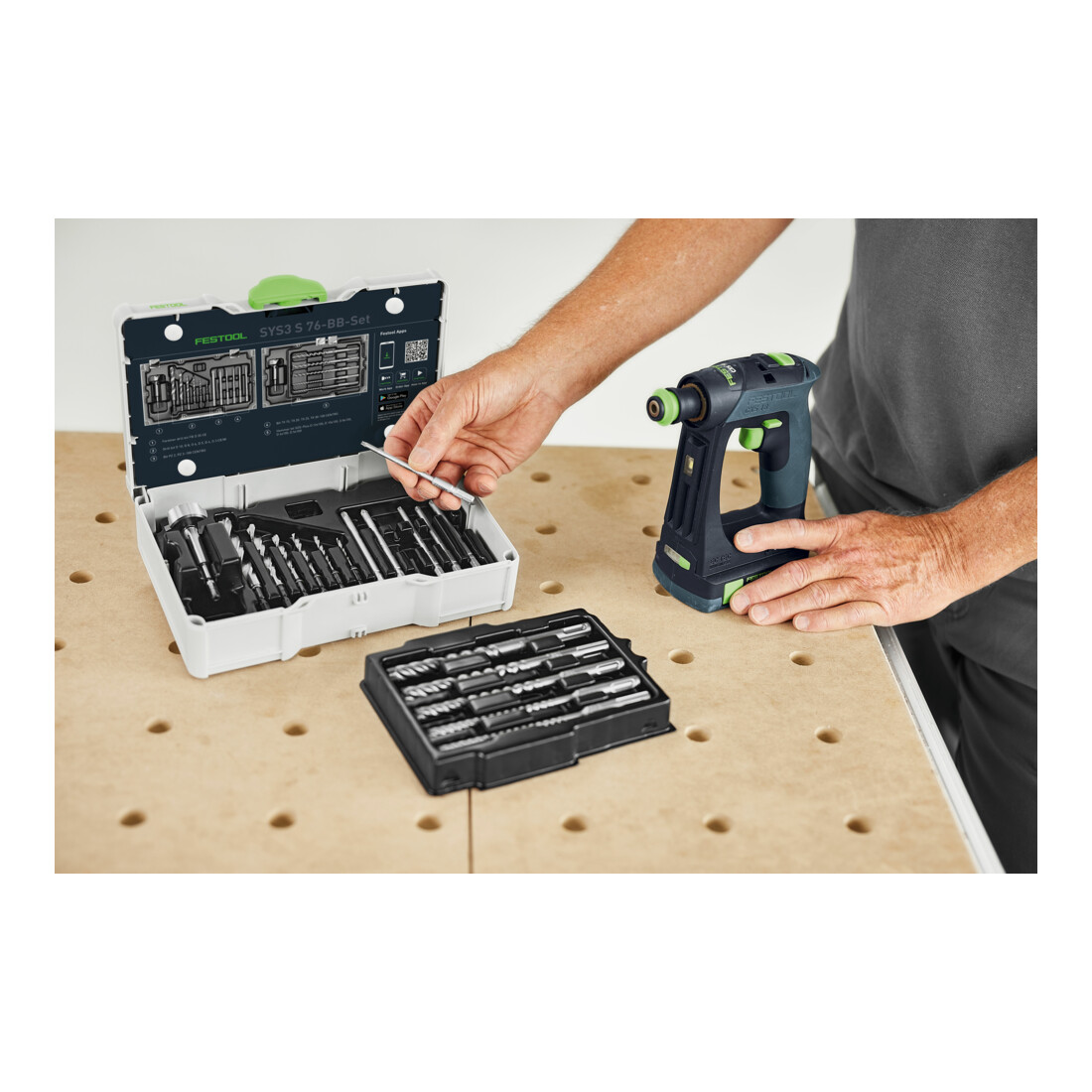 Festool Set di inserti e punte per forare SYS3 S 76-BB-Set