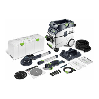 Festool Set Levigatrice a Collo Lungo e Aspiratore PLANEX LHS 2 225 EQI/CTM 36