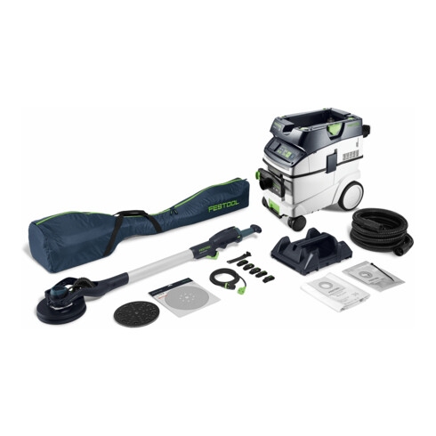 Festool Set Levigatrice a Collo Lungo e Aspiratore PLANEX LHS 2-M 225 EQ/CTM 36-Set