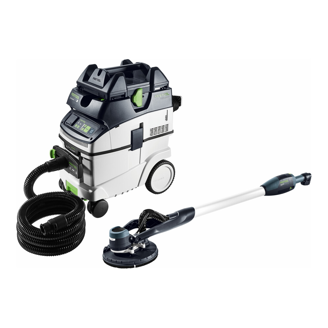 Festool Set Levigatrice a Collo Lungo e Aspiratore PLANEX LHS-E 225/CTL 36