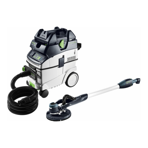 Festool Set ponceuse à long col et aspirateur PLANEX LHS-E 225/CTM 36