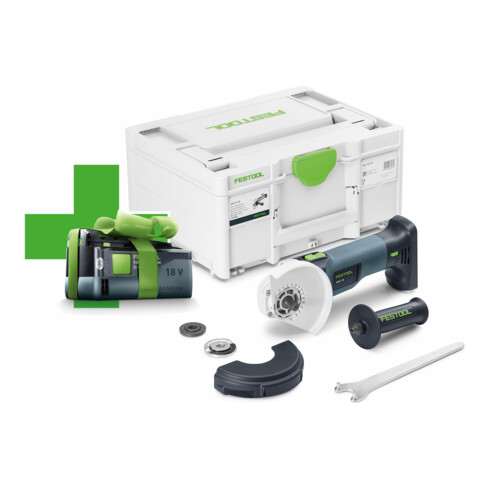 Festool Smerigliatrice angolare a batteria AGC 18-125 EB-Basic-5,0