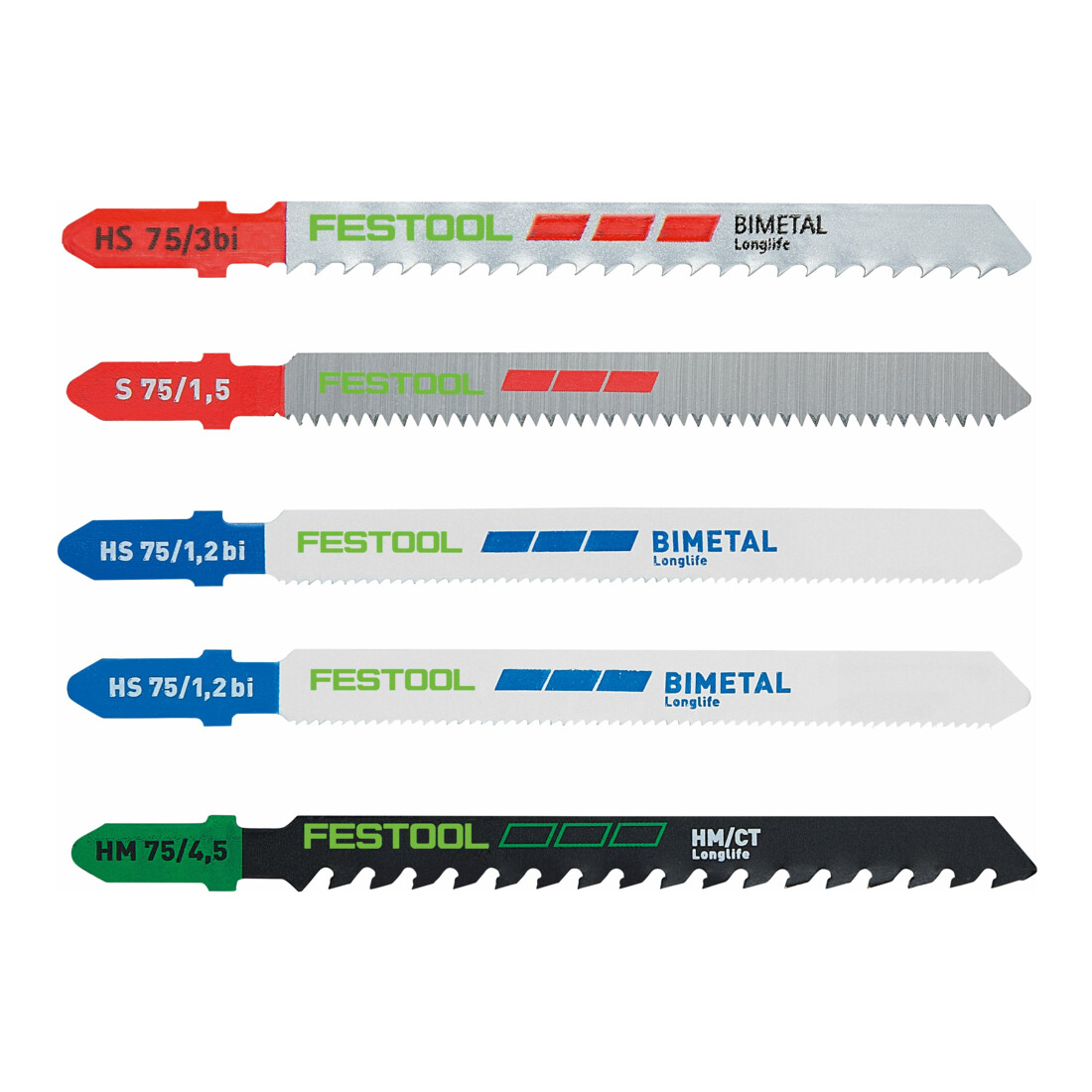 Festool Stichsägeblatt-Set STS-Sort/21 P/M/B