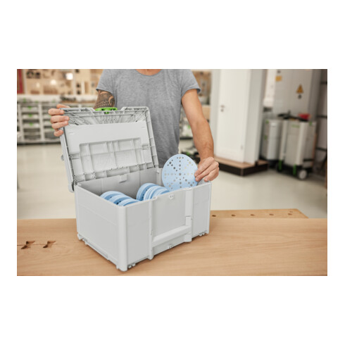 Festool Systainer³ pour abrasifs SYS-STF D150 GR-Set Grenat