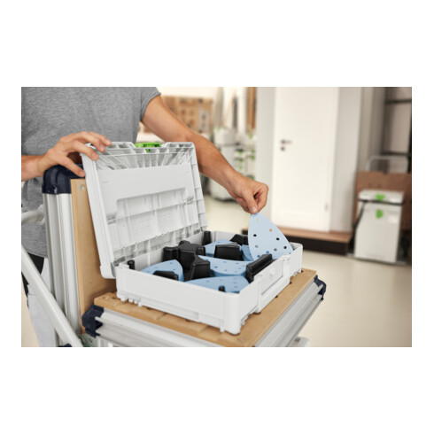 Festool Systainer pour outils abrasifs³ SYS-STF DELTA GR-Set Grenat