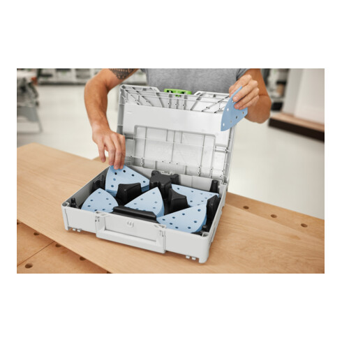 Festool Systainer pour outils abrasifs³ SYS-STF DELTA GR-Set Grenat