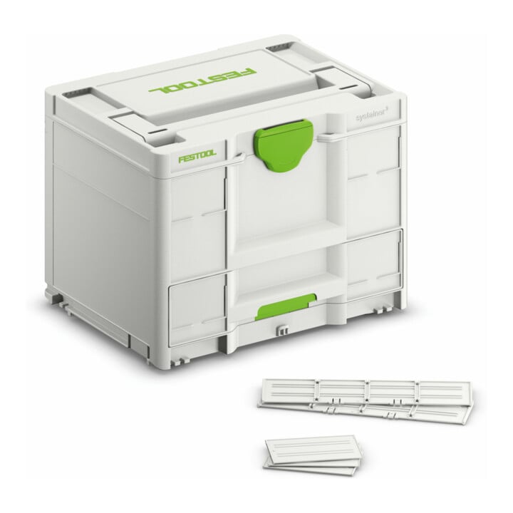 Set Festool Sortainer³ SYS3-SORT/3 M 337 + Festool Systainer³ SYS3-COMBI M 287