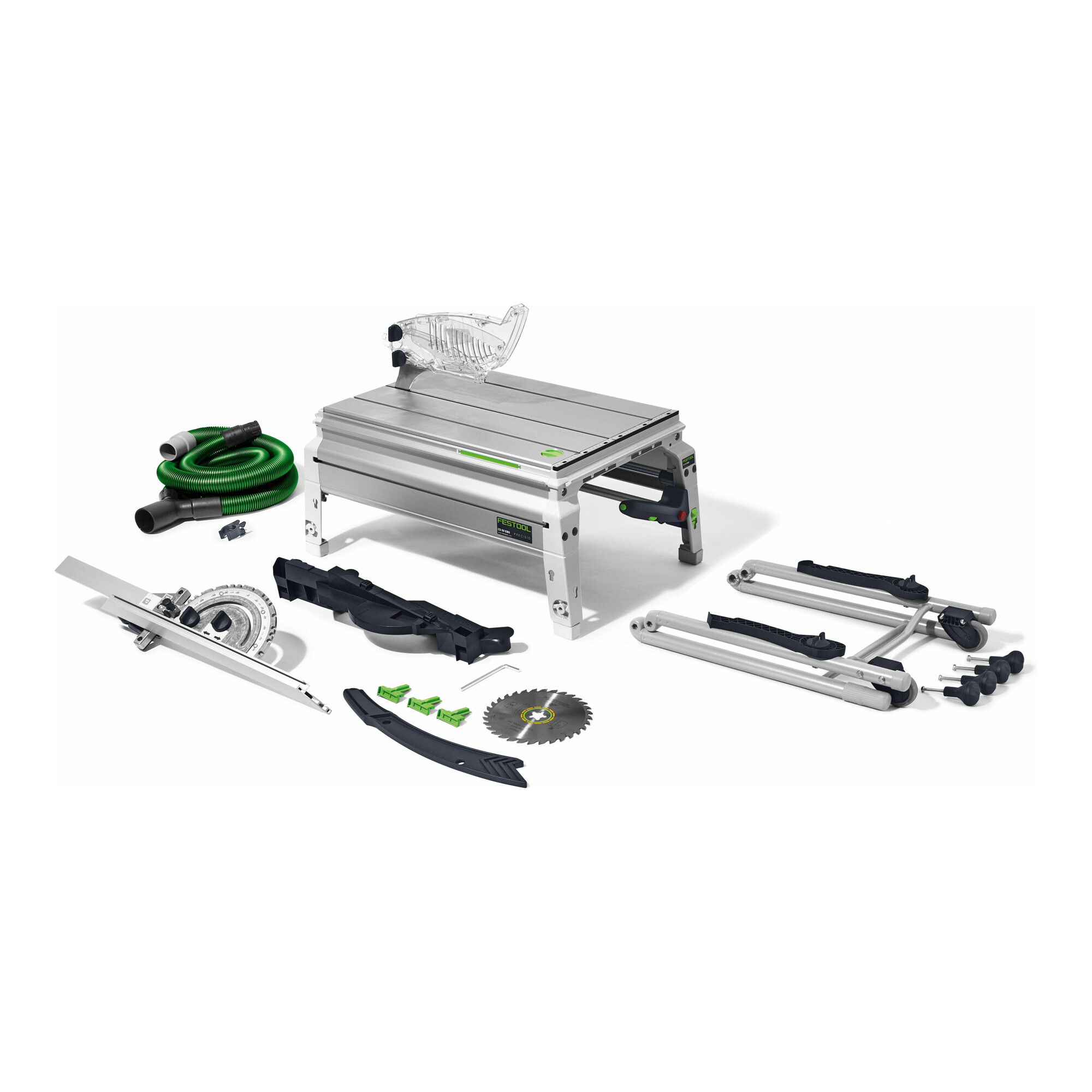Festool CS 50 EBG PRECISIO Tischzugsäge aus Kunststoff und Metall mit Parallelanschlag und Sägeblatt für Holz oder Kunststoff, 1200 Watt - 574765