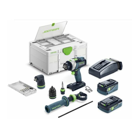 Festool Trapano avvitatore a percussione a batteria TPC 18/4 5,0/4,0 I-Set QUADRIVE