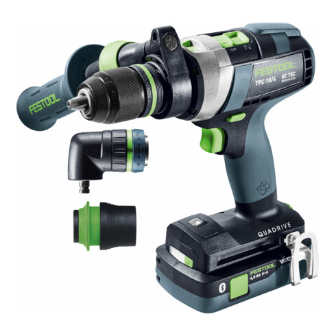 Festool Trapano avvitatore a percussione a batteria TPC 18/4 5,0/4,0 I-Set QUADRIVE