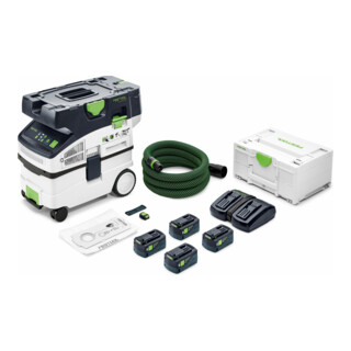 Festool Unità mobile di aspirazione a batteria CTMC MIDI I-Plus CLEANTEC