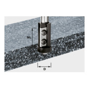 Festool Wendeplatten-Bündigfräser HW Schaft 12 mm D21/30WM (mit Anlaufkugellager)