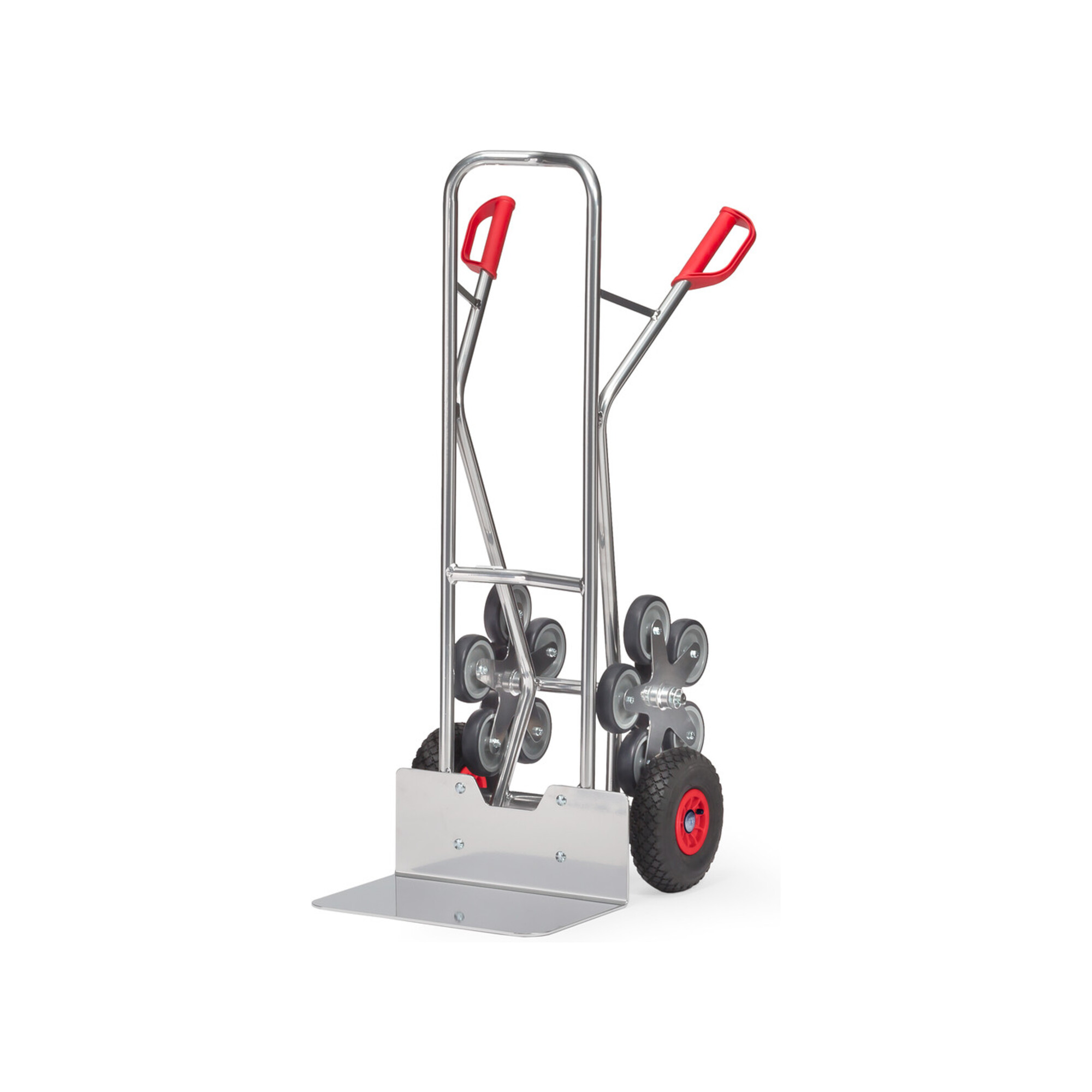 Fetra Alu-Treppenkarre 1328 5-arm. Rad-Stern - Tragkraft 200kg Schaufel 30x48cm