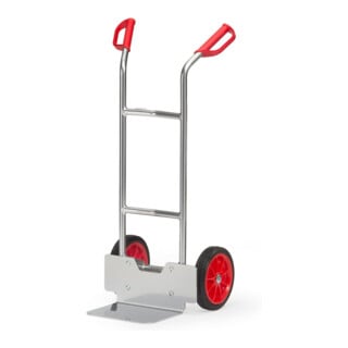 fetra Alu-Stapelkarre, 150 kg Tragkraft, Höhe 1150 mm, Standardschaufel