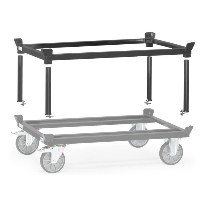 fetra Aufsetzrahmen 22921/7016 für Paletten-Fahrgestell Grey Edition