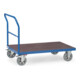 fetra Chariot à barre de poussée 12502 - charge max. 1200kg Pneus Elastic