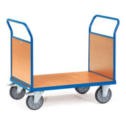 fetra chariot à double paroi d'extrémité jusqu'à 600 kg, avec parois d'extrémité en bois
