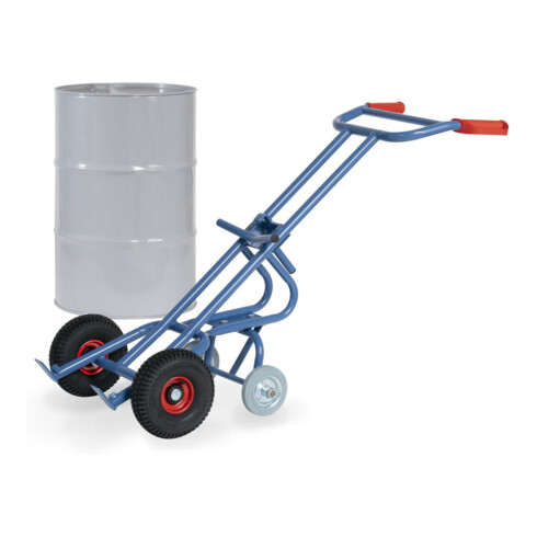 fetra Chariot à fûts 306 L - à pneus gonflables, charge max. 300 kg