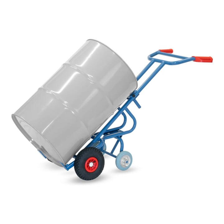 fetra Chariot à fûts 306 L - à pneus gonflables, charge max. 300 kg