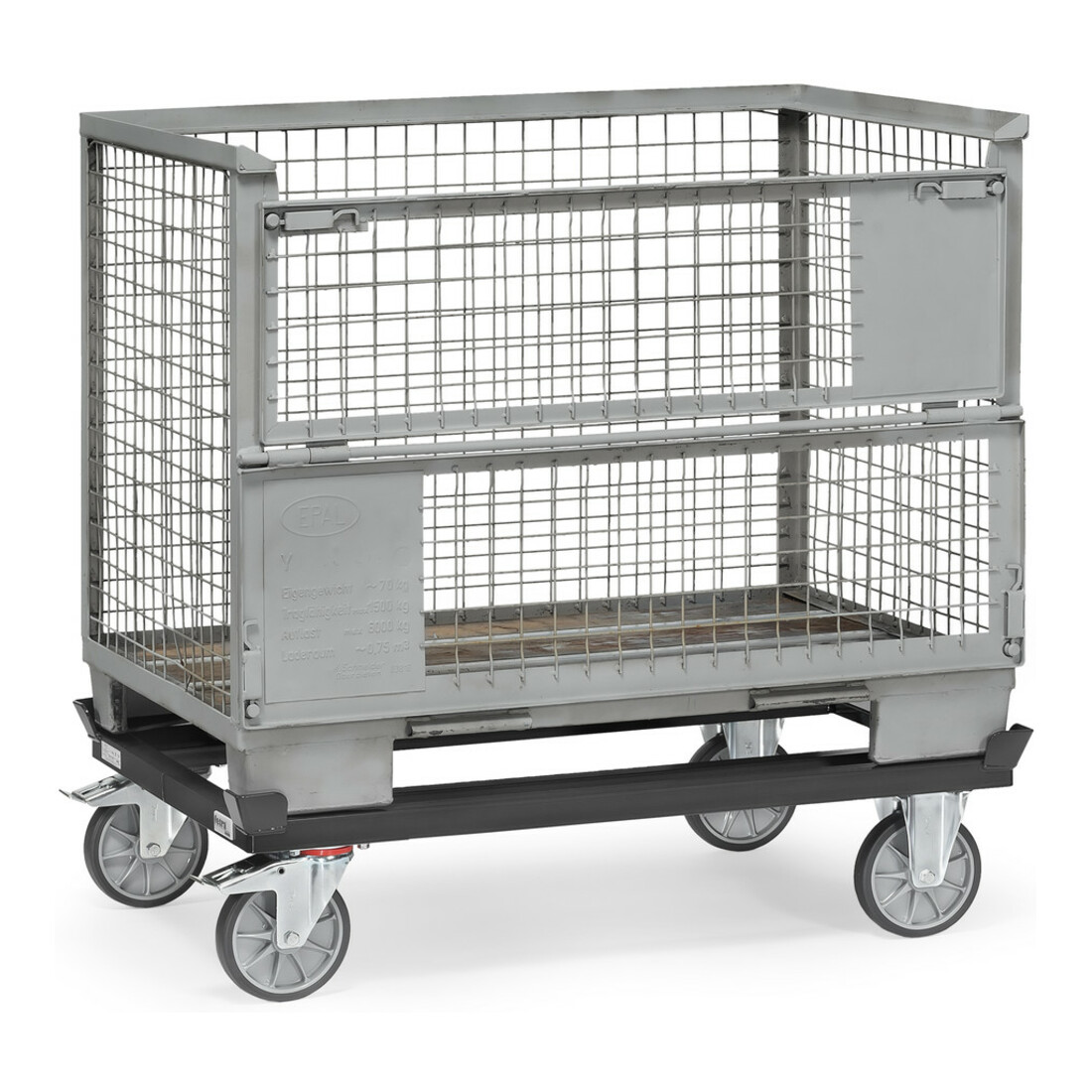 fetra Chariot à palettes 22801/7016 Grey Edition