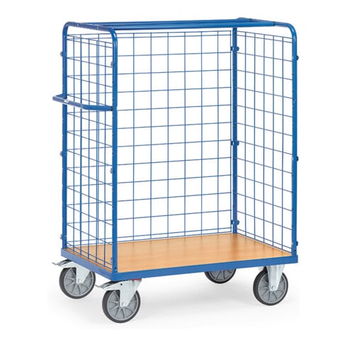 fetra Parcel Trolley 848+ parois grillagées, charge max. 600kg avec pneus TPE