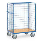 fetra Parcel Trolley 848+ parois grillagées, charge max. 600kg avec pneus TPE